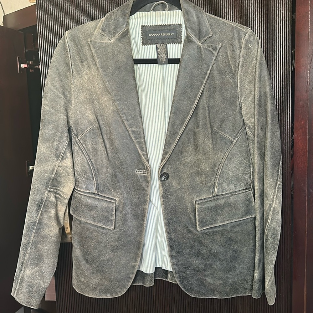 Vintage Banana Republic Worn Leather Jacket